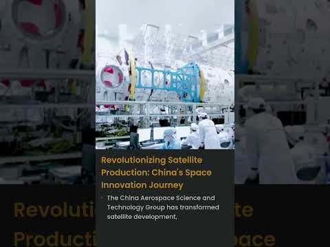 How China Cuts Satellite Production to 20 Days #SpaceTech#SpaceRace#SatelliteTechnology #NextGenTech